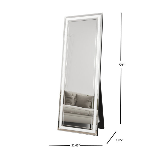 Everly Quinn Casmer Rectangle Glass Full Length Mirror Wayfair